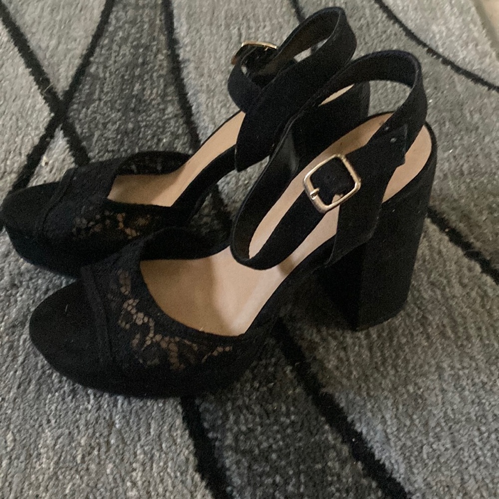 Never worn block heel